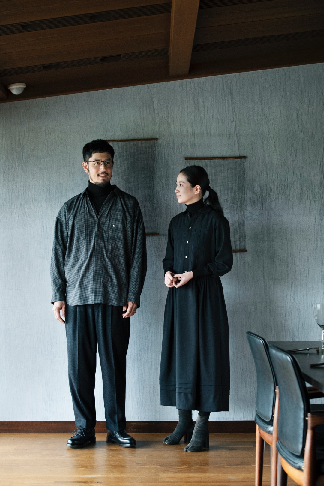 ZANINI ×A&S 「Oversized shirts」 Black-